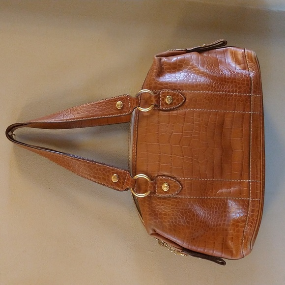 VGUC. Vintage Michael Michael kors alligator print leather handbag. - Picture 2 of 16